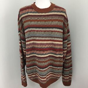 Vintage Jos A Bank Striped Sweater